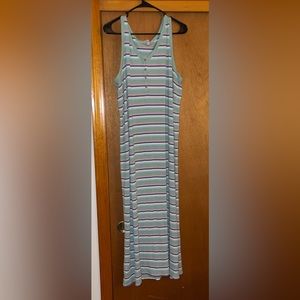 EUC Loft Long Cotton Ribbed Dress XXL